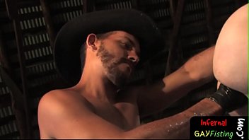 hot smoking cowboy in wild west vintage