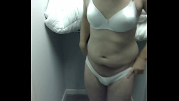 dad catches daughter wearing her clothes and underwear