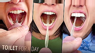 Toilet slave eating scat
