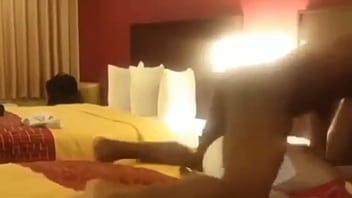 black shemale cums inside old guy ass